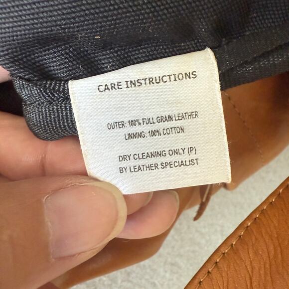 Wanderers Travel Co. THE NOOSA BACKPACK in tan - leather - purse - 13 x 12 - Picture 3 of 11